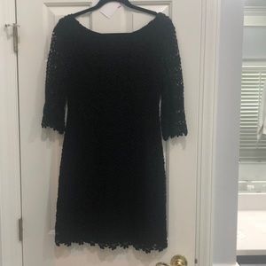 Lilly Pulitzer Black Daisy Lace Dress sz 4